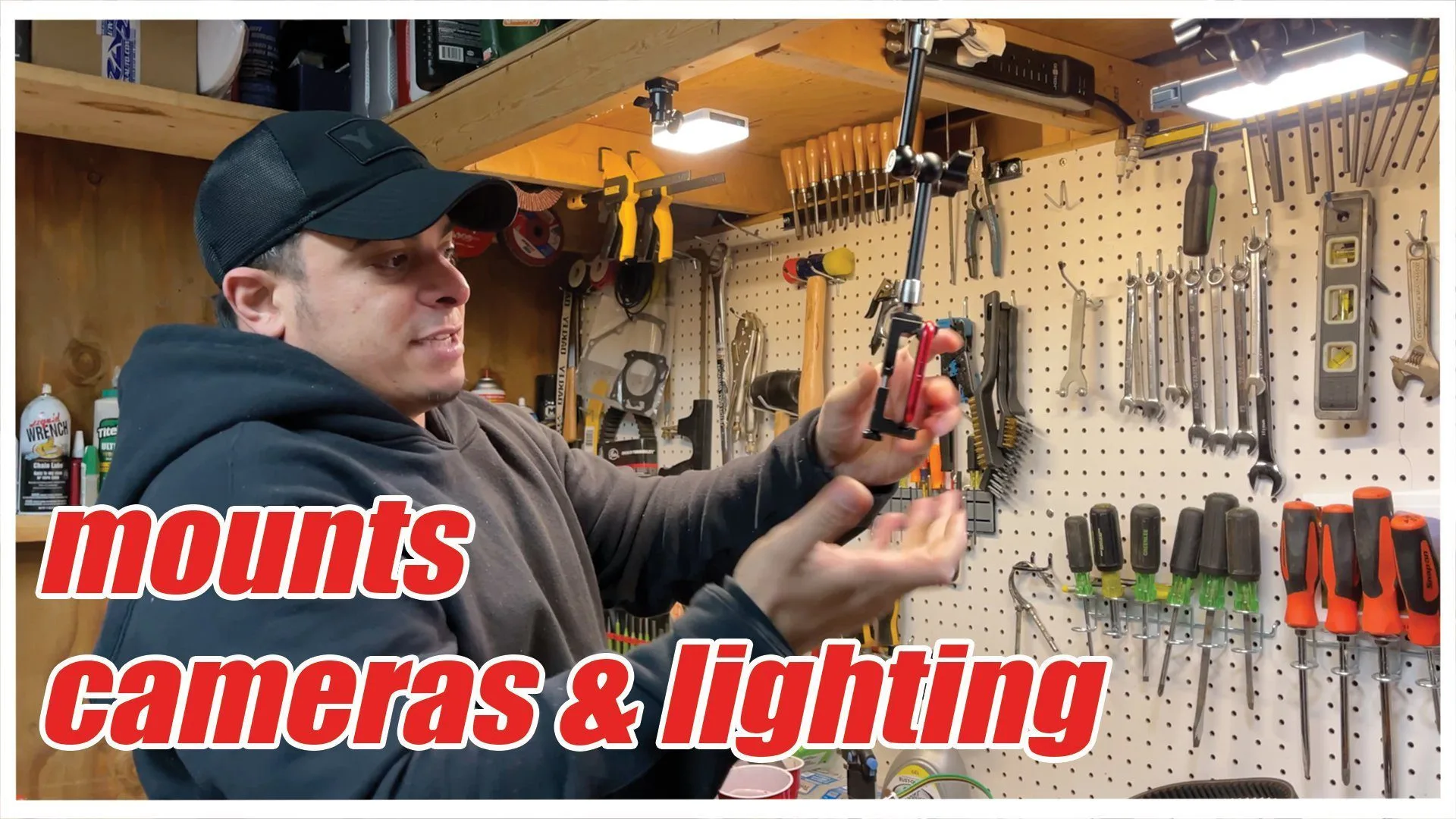 Easily mount Cameras & Lighting